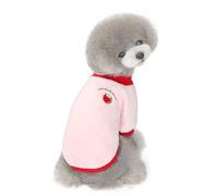 Lindo Estampado De Fruta Teddy Bulldog Abrigo para Chihuahua Polar Cálido Perro Pequeño Gato Camisa Chaqueta Ropa De Invierno,D,S