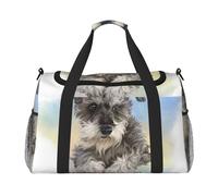 Lindo Estampado de Mini Schnauzer,Bolsas Deportivas, Bolsos de Viaje Deportivos Cruzados de Mano, Bolsas de Viaje de Gran Capacidad para Mujeres y Hombres.