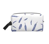 Lindo Estampado de Plumas., Bolsa de Maquillaje Bolsa de cosméticos Bolsa de artículos de tocador de Viaje portátil Organizador de Bolsa de Maquillaje