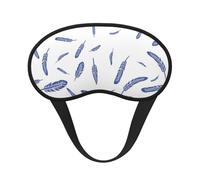 Lindo estampado de plumas, Cubiertas oculares completas, antifaces para dormir que bloquean la luz, orejeras opacas para dormir