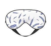 Lindo estampado de plumas., Cubreojos completos Antifaz bloqueador de luz Antifaz para dormir Antifaz suave con los ojos vendados Noche