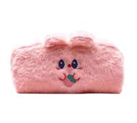 Lindo estuche de peluche con diseño de oso de peluche Kawaii y | Portalápices estético para escuela, universidad, oficinas, estudio, adolescentes, niñas, mujeres, niños