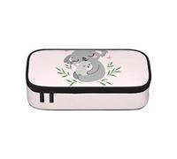 Lindo estuche Koala para mamá y bebé de gran capacidad, bolsa de papelería de oficina, bolsa de cosméticos con compartimentos para niñas, niños y adultos