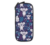 Lindo estuche para lápices de oso koala de gran capacidad, bolsa de almacenamiento duradera para lápices con cremallera