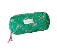 Lindo estuche para lápices de proa, estuche para lápices para niños, estuche para lápices con cremallera, estuche portátil para lápices, ligero para rotuladores, reglas, gomas de borrar, verde, ver
