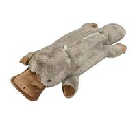 Lindo estuche para lápices, estuche para lápices con diseño de pico de pato de felpa con cremallera, lindo portalápices de gran capacidad para la escuela, la oficina y la organización de artículos