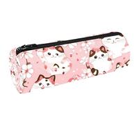 Lindo estuche para lápices Maneki Neko Cats y monedero, bolsa de maquillaje para estudiantes, papelería, escuela, oficina, almacenamiento