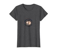 Lindo Experto en Siestas felinas para Gatos Camiseta, Mujer, Jaspeado Oscuro, XXL