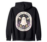 Lindo Fantasma Abeja Floral Halloween Humor Pastel gótico Sudadera con Capucha