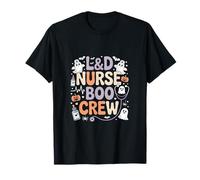 Lindo Fantasma de Halloween de L&D Nurse Boo Crew Camiseta