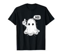 Lindo fantasma dice Boo Spooky Design Fall Festival Fun Wear Camiseta