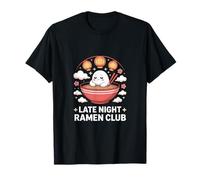 Lindo Fantasma en un tazón Tarde en la Noche Ramen Club Camiseta
