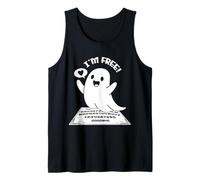 Lindo Fantasma Jugando Ouija Tablero Gótico Ouija Pagano Divertido Camiseta sin Mangas