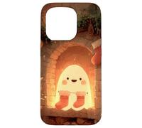 Lindo Fantasma navideño Chimenea Acogedor abucheo Arte Carcasa para iPhone 15 Pro