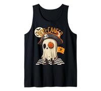 Lindo Fantasma Pirata Halloween Divertido Disfraz ilustración Camiseta sin Mangas