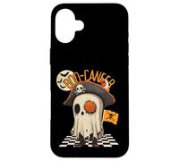 Lindo Fantasma Pirata Halloween Divertido Disfraz ilustración Carcasa para iPhone 16 Plus