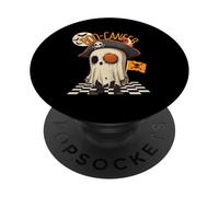 Lindo Fantasma Pirata Halloween Divertido Disfraz ilustración PopSockets PopGrip Adhesivo