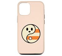 Lindo Fantasma Yin Yang Halloween Candy Corn Balance Diseño Carcasa para iPhone 12/12 Pro