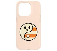 Lindo Fantasma Yin Yang Halloween Candy Corn Balance Diseño Carcasa para iPhone 15 Pro