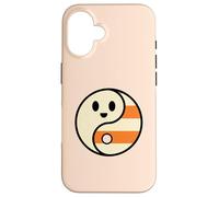 Lindo Fantasma Yin Yang Halloween Candy Corn Balance Diseño Carcasa para iPhone 16