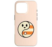 Lindo Fantasma Yin Yang Halloween Candy Corn Balance Diseño Carcasa para iPhone 16 Pro