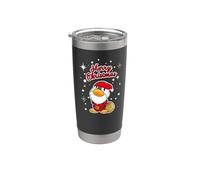 Lindo Feliz Navidad - Santa Duck - Lindo Quagly Christmas Vaso térmico de acero inoxidable de doble pared