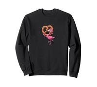 Lindo Flamenco de Dibujos Animados con Pretzel diseño de Baviera Sudadera