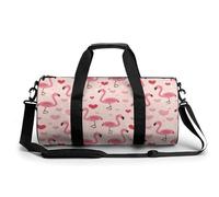 Lindo flamenco divertido grande bolsa de gimnasio novedosa bolsa deportiva ligera bolsa de viaje bolsa de equipaje de mano 17.5 x 9 x 9 pulgadas