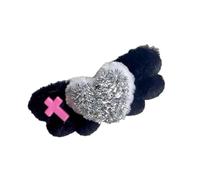 Lindo flequillo con forma de corazón, horquillas para el pelo, tocado, pasadores peludos, accesorios para el cabello dulce Y2K, accesorios para el cabello para mujeres