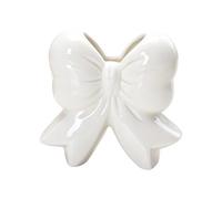 Lindo Florero - De Cerámica En Forma De 7 Pulgadas | Soporte para Brochas De Maquillaje Y Organizador De Escritorio Moderno para Mesa De Centro De Hierba De Pampa Seca, Repisa, Entrada, Sala De E