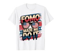 Lindo FOMO ME Hizo Hacerlo Estoy aquí Porque Bitcoin Lady Camiseta gráfica económica