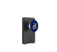 Lindo Ganso Hawaiano Nene con Hibisco Amarillo PopSockets PopWallet para MagSafe