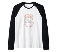 Lindo Gatito Amante de los Gatos Que me tenías en Miau Camiseta Manga Raglan