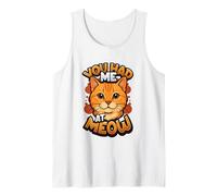 Lindo Gatito Amante de los Gatos Que me tenías en Miau Camiseta sin Mangas