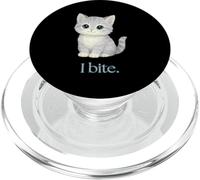 Lindo Gatito Divertido I Bite Cat PopSockets PopGrip para MagSafe