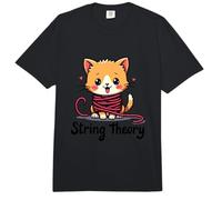 Lindo Gatito enredado en Hilo Divertido diseño de Juego de Palabras teoría de Cuerdas Comfort Colors Adult Heavyweight T-Shirt
