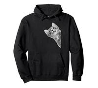 Lindo Gatito ranurado Sudadera con Capucha