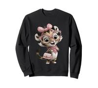 Lindo Gatito Tabby Cat Lover Kawaii Felino Personaje Gráfico Sudadera