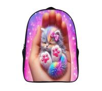 lindo gato 3d impresos mochilas con arnés ajustables animales informal grande mochila alta capacidad mochilas impreso 2 compartimento-16,chicos chicas safari de senderismo