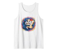 Lindo gato abrazando mermelada tostada desayuno divertido Camiseta sin Mangas