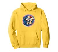 Lindo gato abrazando mermelada tostada desayuno divertido Sudadera con Capucha