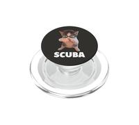 Lindo Gato Buceador Gafas De Natación Gatito Humor PopSockets PopGrip para MagSafe