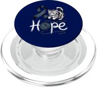 Lindo Gato - Cáncer de Colon - Cinta de concienciación sobre el cáncer colorrectal PopSockets PopGrip para MagSafe