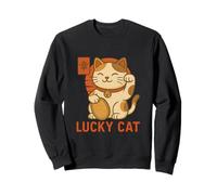 Lindo Gato de la Suerte japonés Maneki Neko Art Sudadera