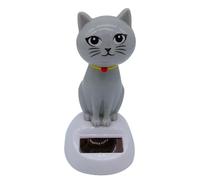 Lindo Gato establo de energía Solar - bailarín Bobble Tablero oscilante para Oficina de automóviles | Figura de luz Solar Animada Divertida, Regalo de en Movimiento para niños para