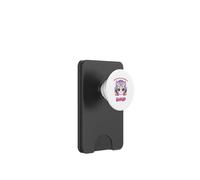 Lindo Gato Kawaii Escuchando K-Pop PopSockets PopWallet para MagSafe