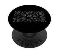 Lindo Gato mamá papá Gatos en el Espacio Exterior PopSockets PopGrip Adhesivo