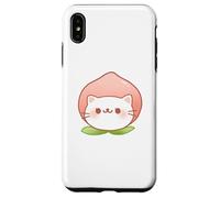 Lindo Gato melocotón Kawaii Neko-Chan corazón Patas ronroneo Miau Gatito Carcasa para iPhone XS MAX