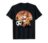 Lindo Gato Merch, Divertido Gato Vintage de una pandilla de Gatos Jugando al fútbol Camiseta
