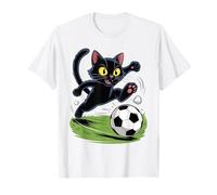 Lindo Gato Merch, Divertido Gato Vintage de una pandilla de Gatos Jugando al fútbol Camiseta